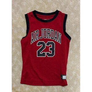 Air Jordan Jersey Boys 5 (4-5 Yrs) Red Tank Top Basketball Shirt 23 Jumpman